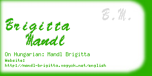 brigitta mandl business card